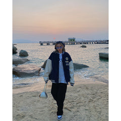 Badge Patch Corduroy Varsity Jacket, , women clothing, badge-patch-corduroy-varsity-jacket, , fairypeony