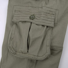 Vintage Pocket Baggy Cargo Jeans - fairypeony