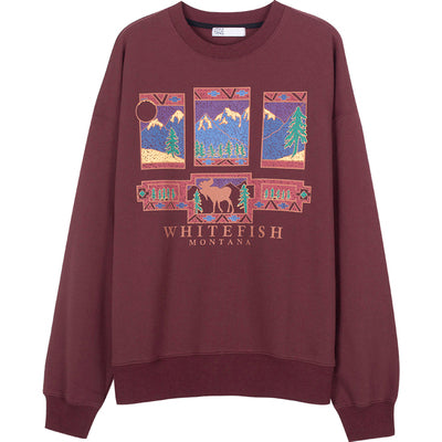 Whitefish Montana Sweatshirt, , women clothing, whitefish-montana-sweatshirt, L, M, purple, S, vintage, fairypeony