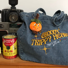 Aesthetic Embroidered Tote Bag - fairypeony