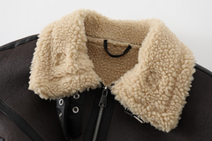 Lamb Wool Motorcycle Street Jacket, , women clothing, lamb-wool-motorcycle-street-jacket, , fairypeony