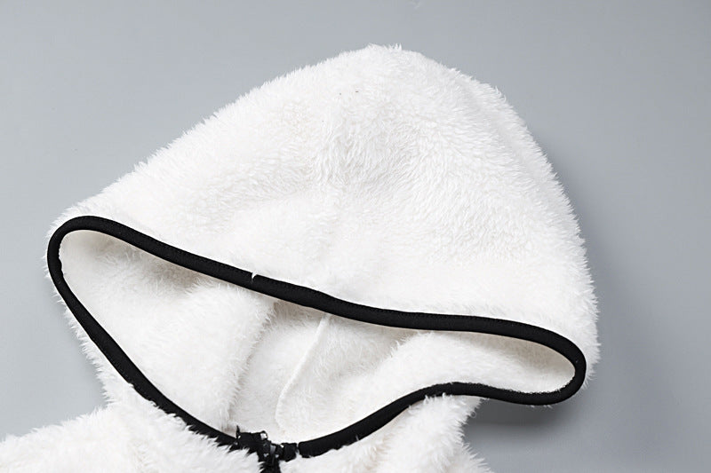 Lamb Wool Oversized Hooded Sweater - fairypeony