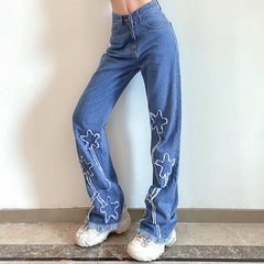 High Waist Slim Fit Flared Jeans, , women clothing, high-waist-slim-fit-flared-jeans, , fairypeony