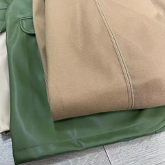 Leather Blazer, , women clothing, leather-blazer, , fairypeony