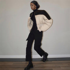 Corset Design Zip Up Bomber Jacket, fairy peony, women clothing, corset-design-zip-up-bomber-jacket, , fairypeony