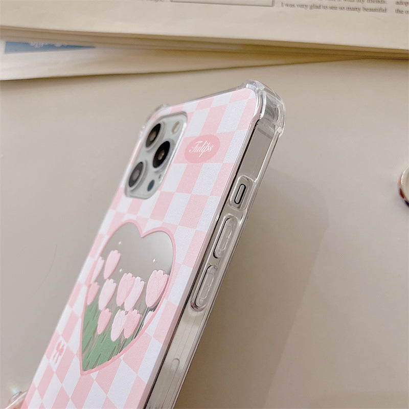 Mirror Flower Bracelet Phone Case, , women clothing, mirror-flower-bracelet-phone-case, floral, fairypeony