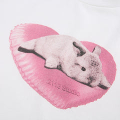 Love Bunny White Crop Top - fairypeony