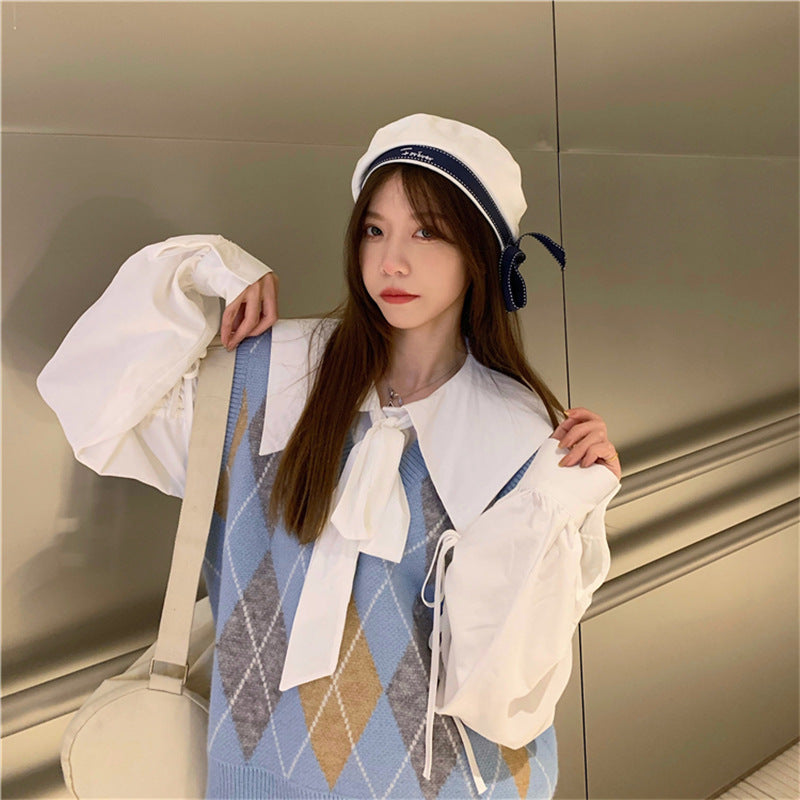 High School Crush Argyle Vest, , women clothing, high-school-crush-argyle-vest, Argyle, crush, highschool, vest, fairypeony