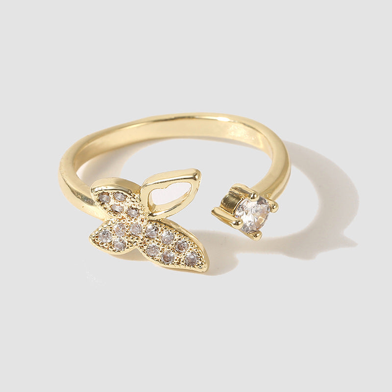 Butterfly Open Ring, , women clothing, butterfly-open-ring, , fairypeony