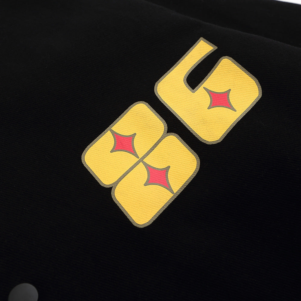 Embroidery Flame Moto Varsity Jacket, , women clothing, embroidery-flame-moto-varsity-jacket, , fairypeony