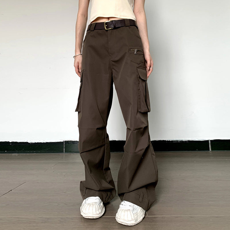 Multi Pockets Vintage Baggy Cargo Pants, , women clothing, multi-pockets-vintage-baggy-cargo-pants, , fairypeony