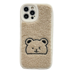Embroidered Bear Phone Case, , women clothing, embroidered-bear-phone-case, , fairypeony