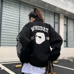 Vintage Snake Print Street Jacket, , women clothing, vintage-snake-print-street-jacket, black, fairypeony