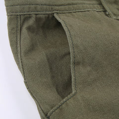 Pocket Patched Straight Cargo Jeans - fairypeony