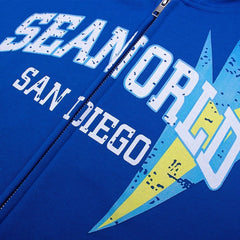 San Diego Embroidery Street Hoodie, , women clothing, hooded-commuter-cotton-korean-style-sweatshirt, blue, fairypeony