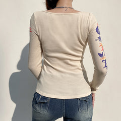 Vintage Chinese Rose Shirt, , women clothing, vintage-chinese-rose-shirt, L, M, S, fairypeony
