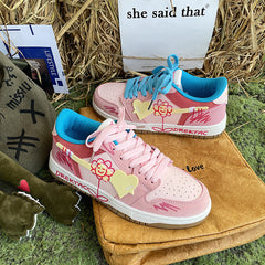 Skater Girl Patchwork Sneakers