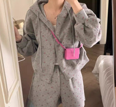 Loose Floral Printed Two-piece Set