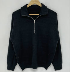 Vintage Half Zip Up Oversized Sweater
