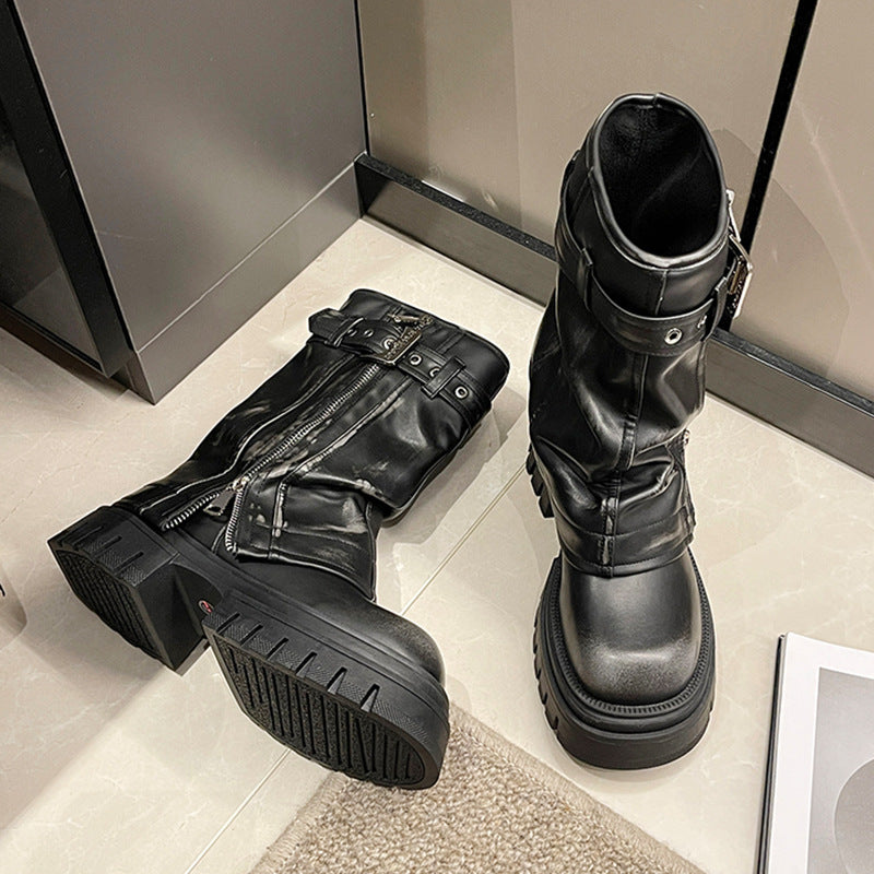 Vintage Covered Belted Boots