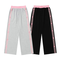 Striped Side Bow Sweatpants