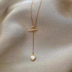 Love Titanium Steel Necklace - fairypeony