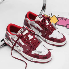 Skippin' School Shooting Heart Sneakers - fairypeony