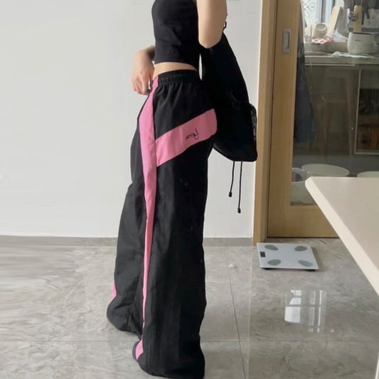 Color Block Patchwork Y2K Baggy Sweatpants