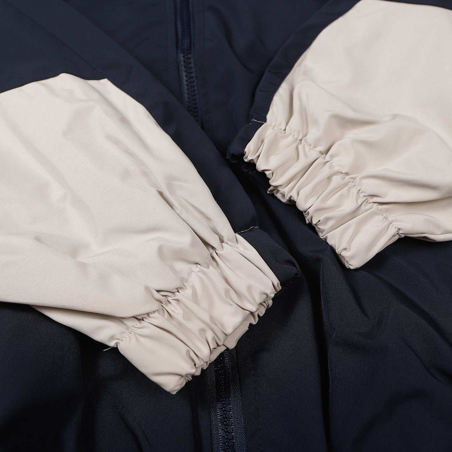 Color Block Oversized Waterproof Jacket - fairypeony