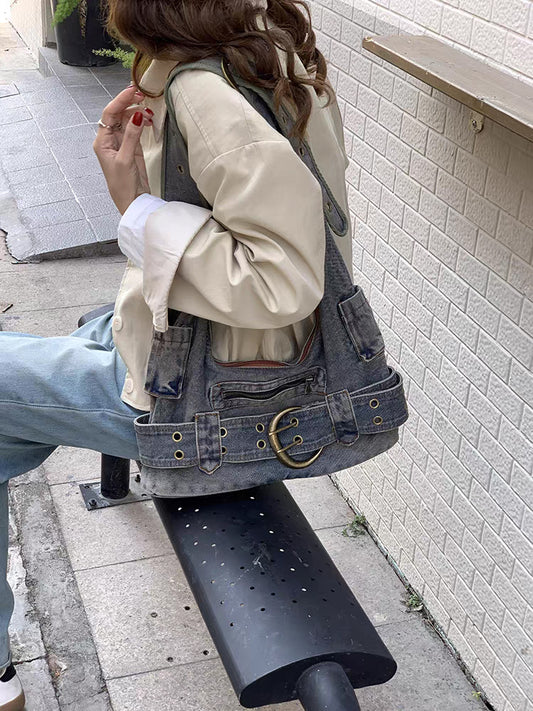 Retro single-shoulder crossbody bag