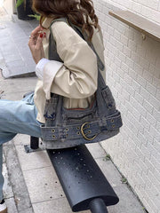 Retro single-shoulder crossbody bag