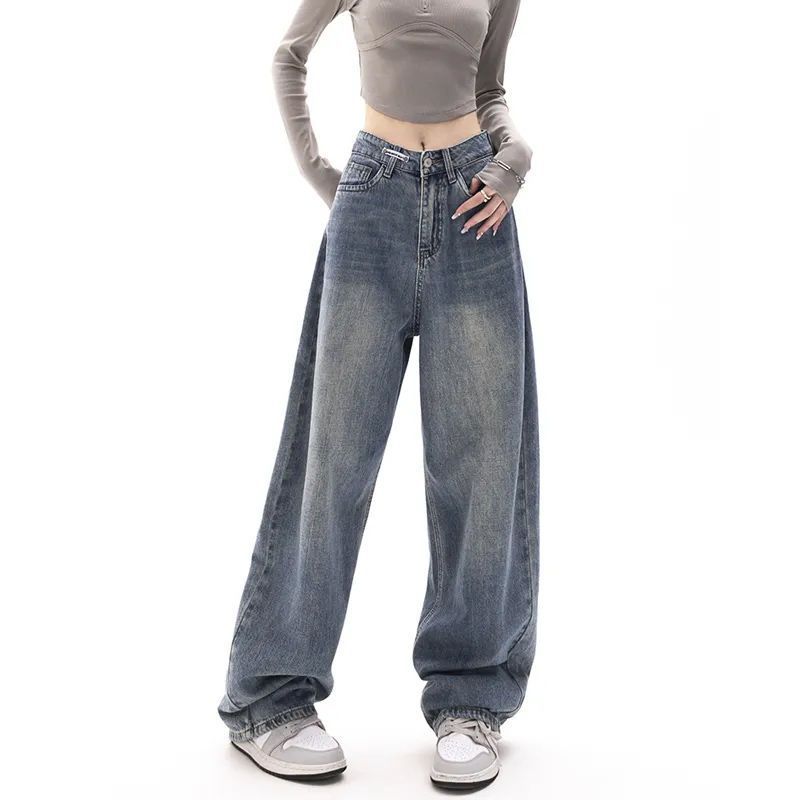 90s Washed High Waist Boyfriend Jeans - fairypeony