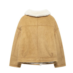 Warm Retro Lambskin Coat