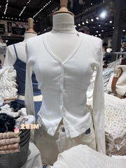 Vintage Ribbed Button Front Cardigan