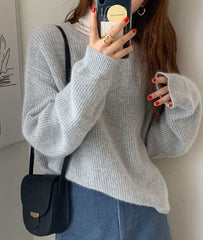 Womens Korean Style Knitted Sweater