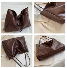 The Burgundy Bella Leather Shoulder Bag - fairypeony