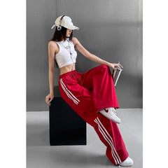 Pocket Side Stripe Sweatpants - fairypeony