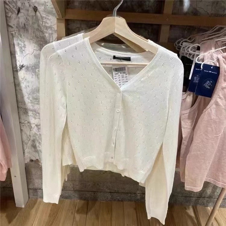 Aesthetic V Neck Knit Cardigan