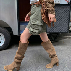 Boho Fringe Festival Boots - fairypeony