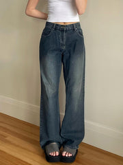 Vintage Blue Wash Boyfriend Jeans