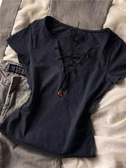 Retro Cotton Short Sleeve T-Shirt