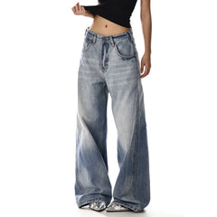 Cotton denim trousers