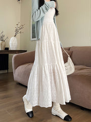 Embroidered Patchwork Spliced Maxi Skirt