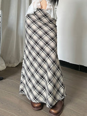 Vintage 2000's Plaid Maxi Skirt