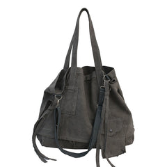 Raw Edge Large Crossbody Bag