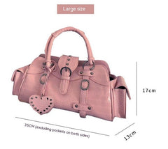 Buckle Babe Pink Shoulder Bag - fairypeony
