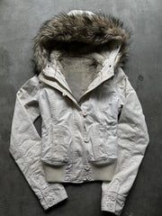 Fleece-Lined Workwear Hooded Jacket