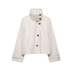 Casual Stand Collar Womens Jacket