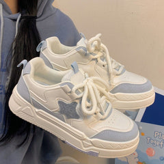 Pastel Color Block Star Sneakers