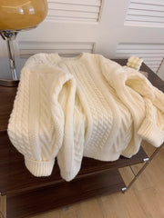Womens Cable-Knit Sweater - fairypeony